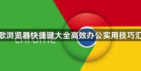 谷歌浏览器快捷键大全高效办公实用技巧汇总1