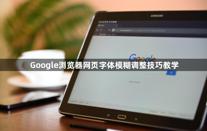 Google浏览器网页字体模糊调整技巧教学1