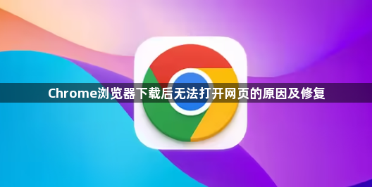Chrome浏览器下载后无法打开网页的原因及修复1