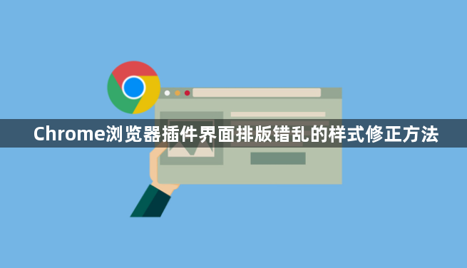 Chrome浏览器插件界面排版错乱的样式修正方法1