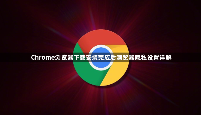 Chrome浏览器下载安装完成后浏览器隐私设置详解1