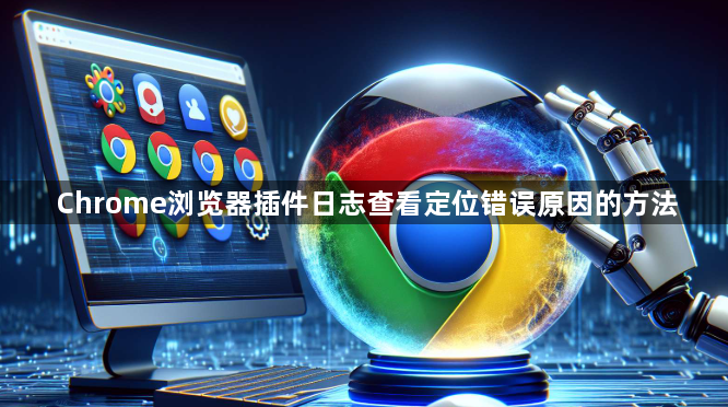 Chrome浏览器插件日志查看定位错误原因的方法1
