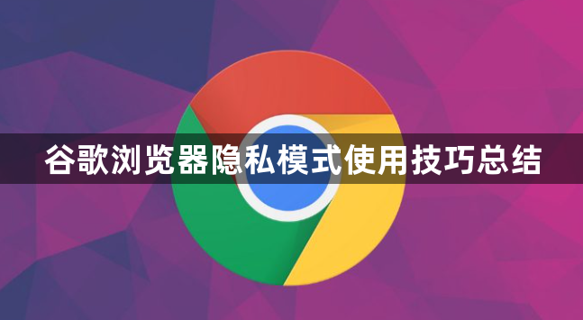 谷歌浏览器隐私模式使用技巧总结1