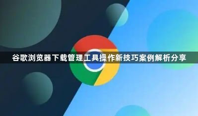 谷歌浏览器下载管理工具操作新技巧案例解析分享1