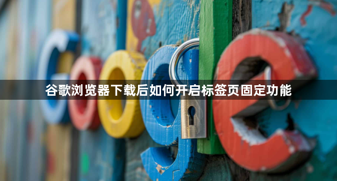 谷歌浏览器下载后如何开启标签页固定功能1
