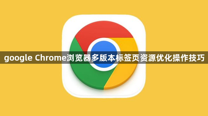 google Chrome浏览器多版本标签页资源优化操作技巧1