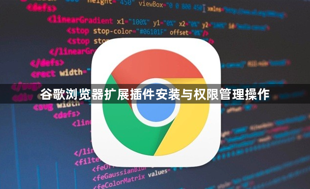 谷歌浏览器扩展插件安装与权限管理操作1