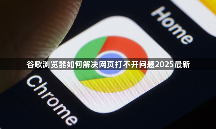 谷歌浏览器如何解决网页打不开问题2025最新1
