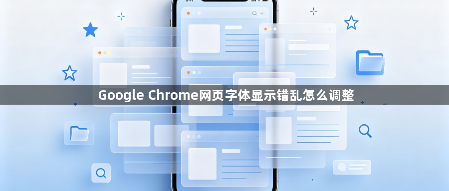 Google Chrome网页字体显示错乱怎么调整1