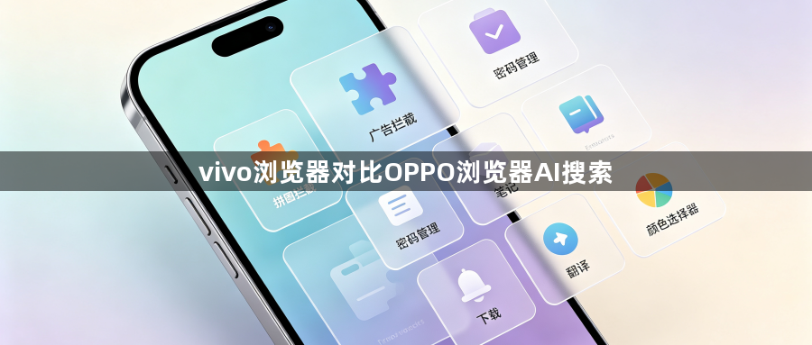 vivo浏览器对比OPPO浏览器AI搜索1