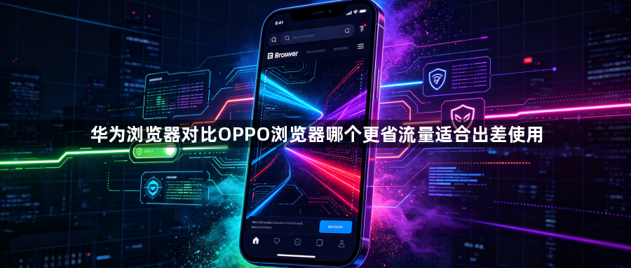 华为浏览器对比OPPO浏览器哪个更省流量适合出差使用1