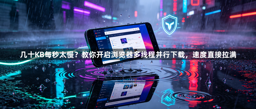 几十KB每秒太慢?教你开启浏览器多线程并行下载,速度直接拉满1