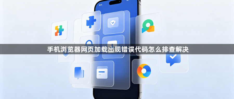 手机浏览器网页加载出现错误代码怎么排查解决1