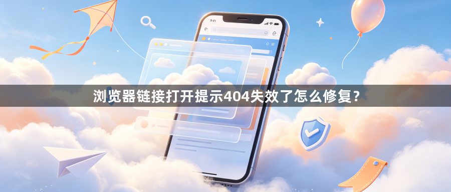 浏览器链接打开提示404失效了怎么修复？1