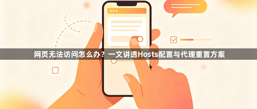 网页无法访问怎么办？一文讲透Hosts配置与代理重置方案1