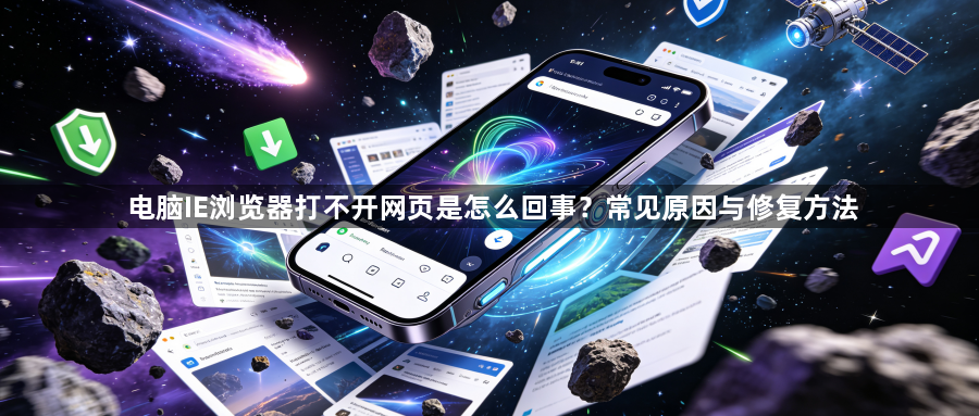 电脑IE浏览器打不开网页是怎么回事?常见原因与修复方法1
