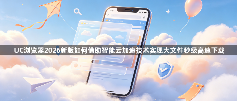 UC浏览器2026新版如何借助智能云加速技术实现大文件秒级高速下载1