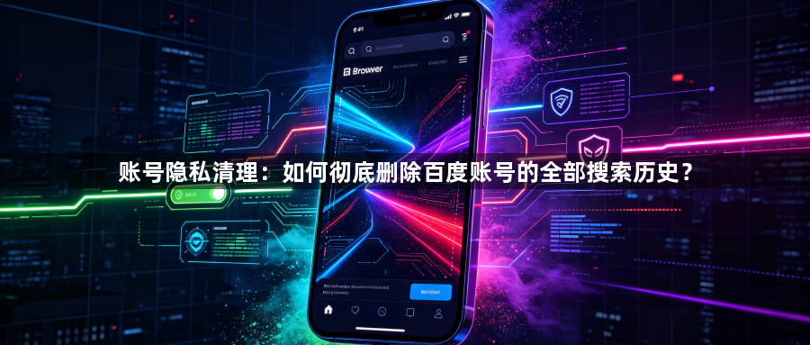 账号隐私清理：如何彻底删除百度账号的全部搜索历史？1