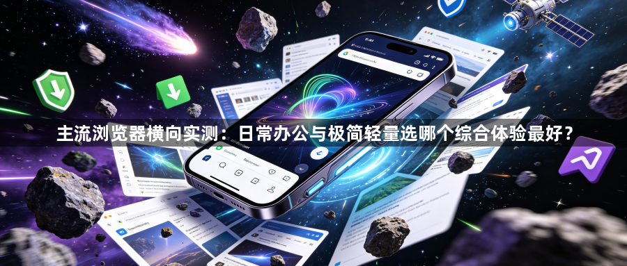 主流浏览器横向实测:日常办公与极简轻量选哪个综合体验最好?1