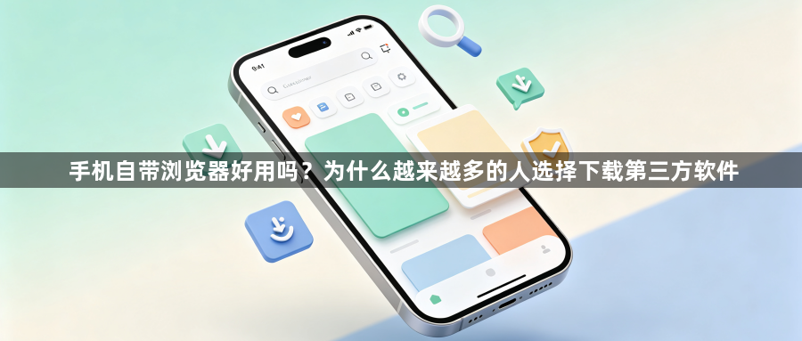 手机自带浏览器好用吗？为什么越来越多的人选择下载第三方软件1