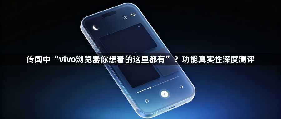 传闻中“vivo浏览器你想看的这里都有”?功能真实性深度测评1