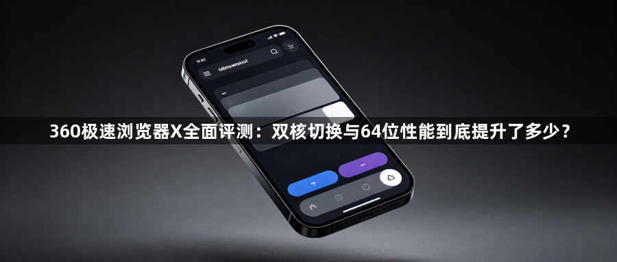 360极速浏览器X全面评测：双核切换与64位性能到底提升了多少？1