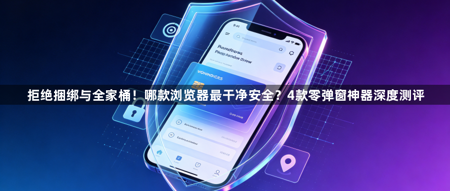 拒绝捆绑与全家桶！哪款浏览器最干净安全？4款零弹窗神器深度测评1