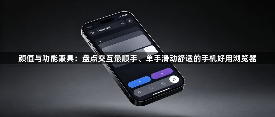 颜值与功能兼具：盘点交互最顺手、单手滑动舒适的手机好用浏览器1
