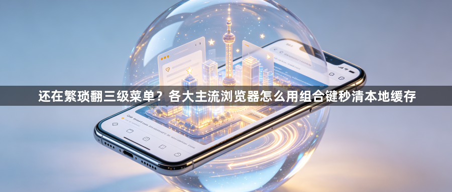 还在繁琐翻三级菜单?各大主流浏览器怎么用组合键秒清本地缓存1