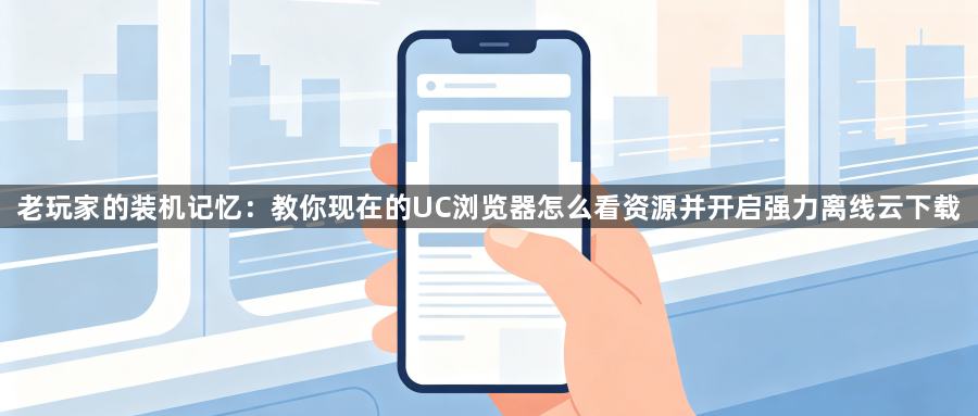 老玩家的装机记忆:教你现在的UC浏览器怎么看资源并开启强力离线云下载1